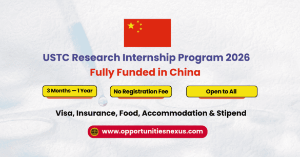 USTC Research Internship Program 2026 | Fully Funded Research in China
