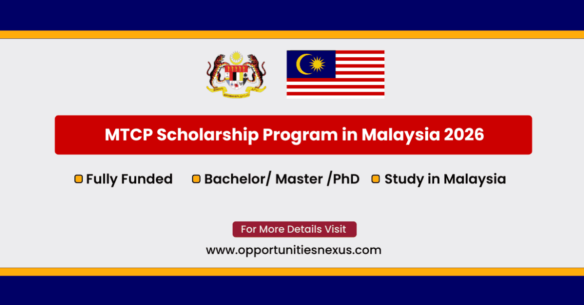 MTCP Scholarship 2026 in Malaysia – Fully Funded Master's Degree for International Students from Developing Countries