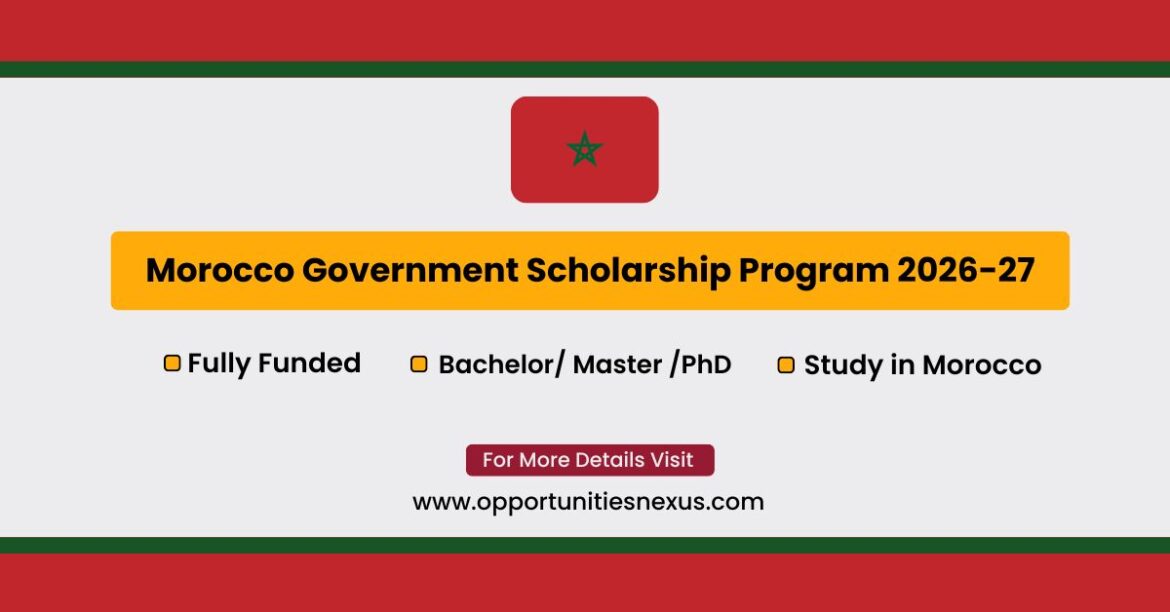 Morocco Government Scholarship 2026-2027 fully funded AMCI scholarship for international students at Moroccan universities