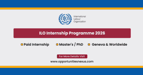 ILO Internship Programme 2026 paid UN internship International Labour Organization Geneva CHF 2450 stipend October roster