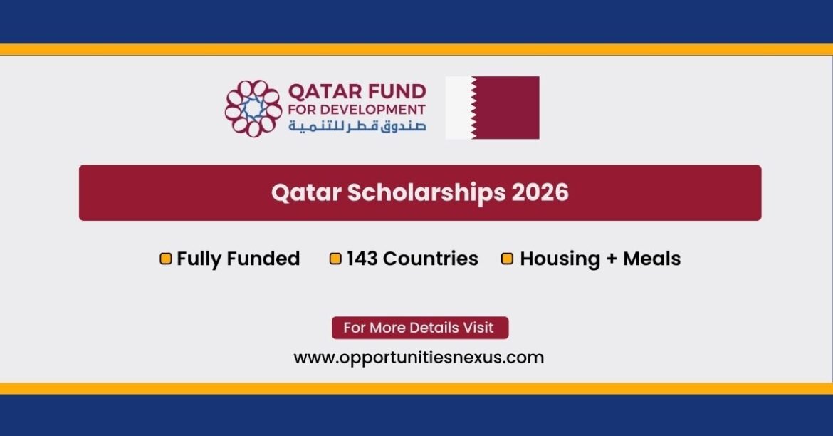 Qatar Government Scholarships 2026 — fully funded study in Qatar for students from 143 developing countries