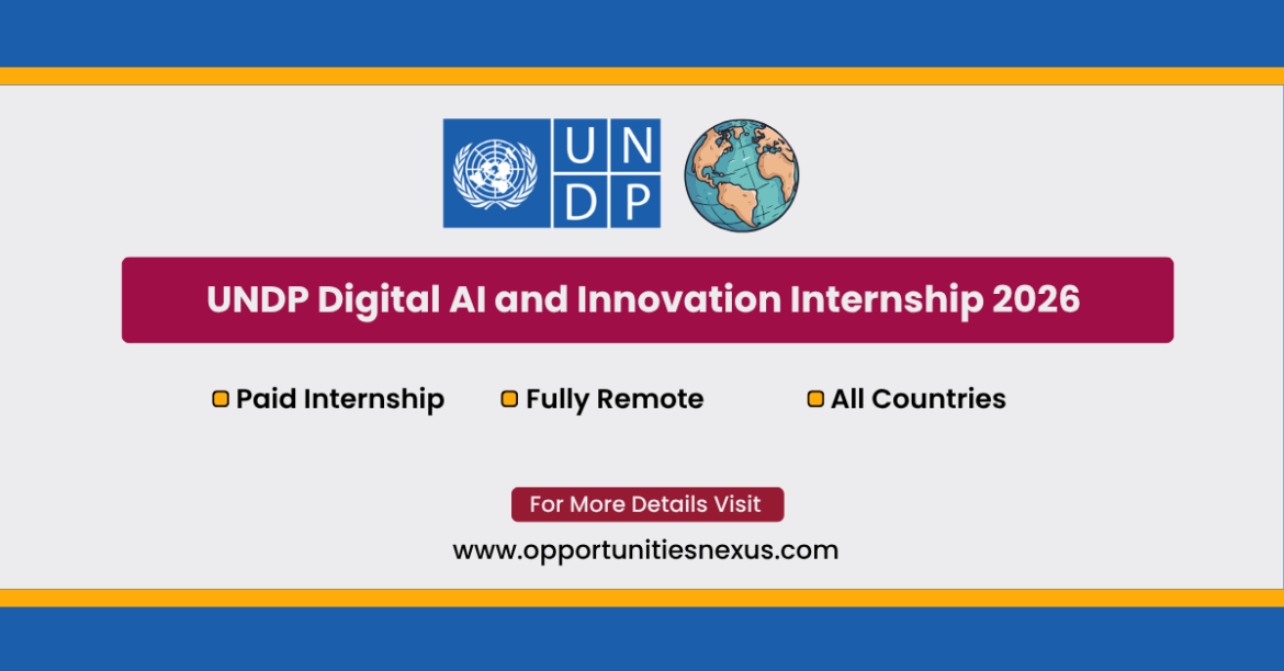 UNDP Digital AI Innovation Internship 2026 paid remote USD 200 500 month all countries deadline 30 September 2026 Job ID 33001 rolling basis